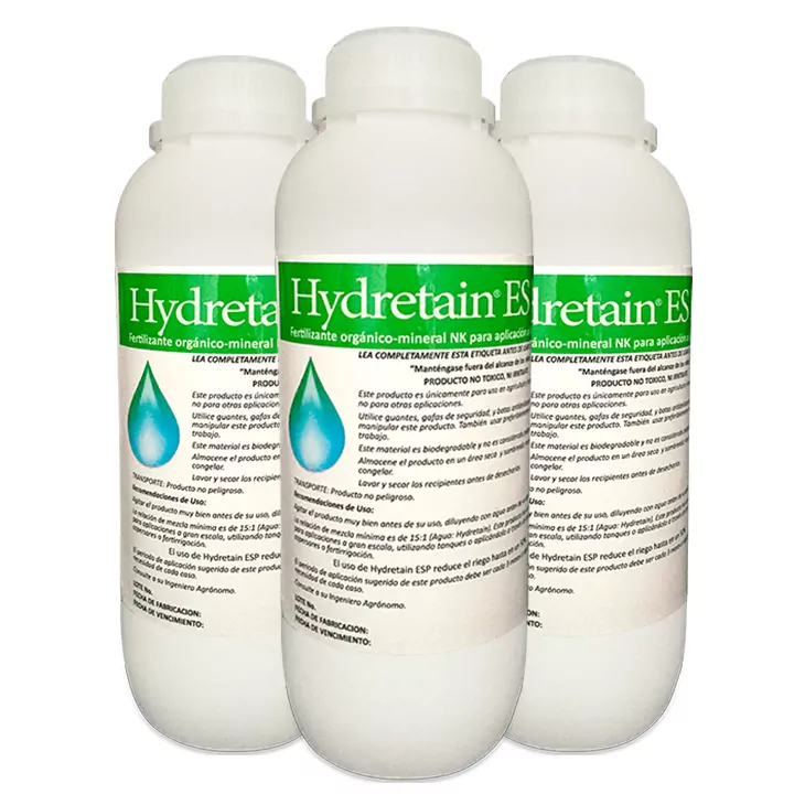 Hydretain - Paquete de 3 botellas de 950ml